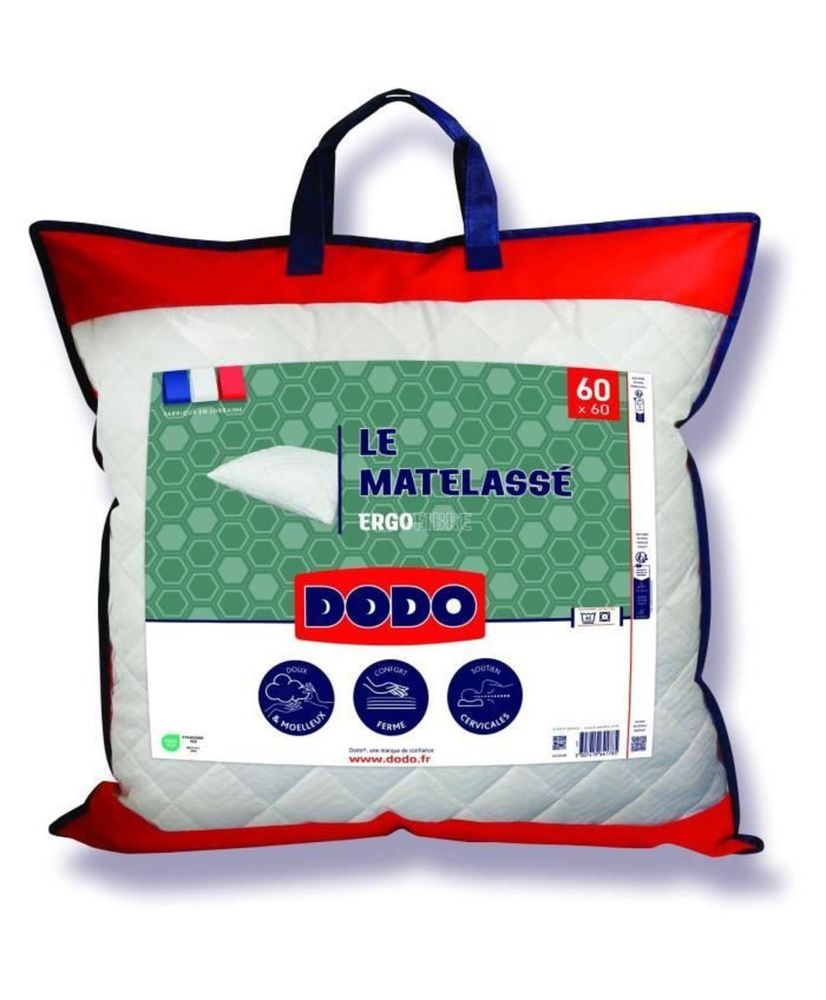 Le Matelassé Pillow - 60 x 60 cm - Firm support - Removable cover Le Matelassé Pillow - 60 x 60 cm - Firm support - Removable cover