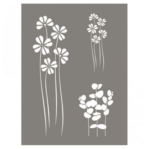 Pochoir Mix de fleurs 15 x 20 cm Pochoir Mix de fleurs 15 x 20 cm