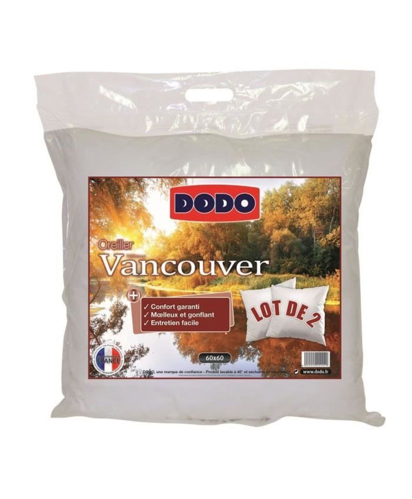2 Oreillers VANCOUVER 60 x 60 cm 2 Oreillers VANCOUVER 60 x 60 cm