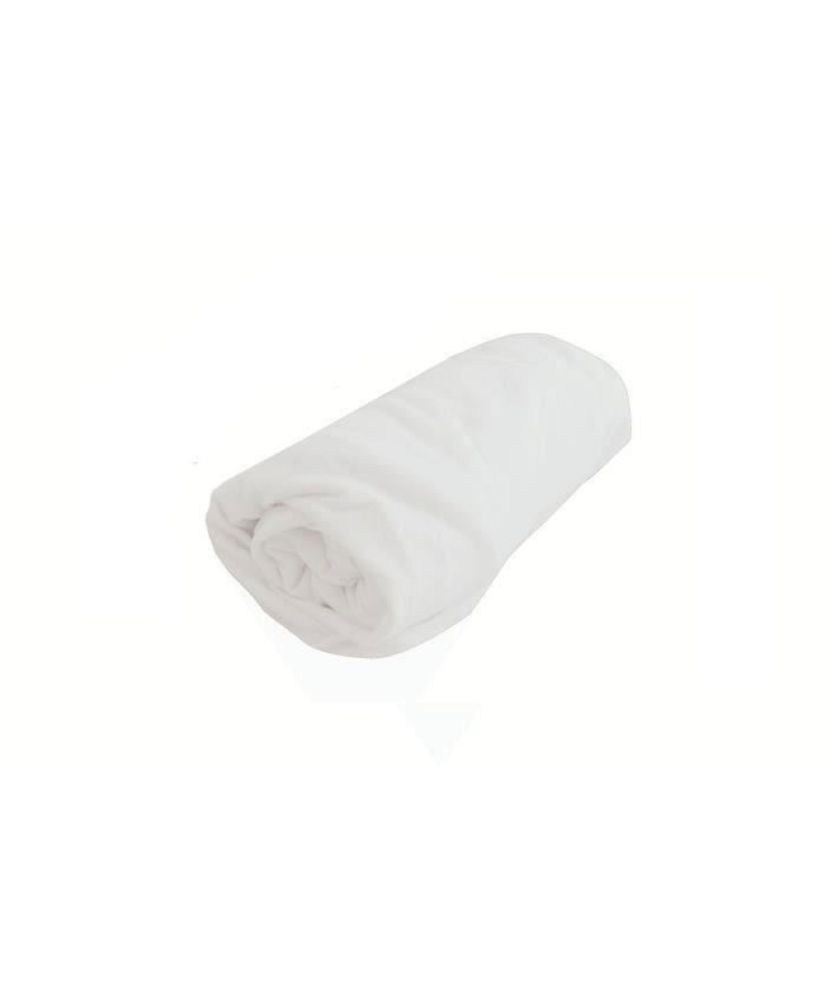 Plain all-in-1 fitted sheet - Jersey - Waterproof - White - 50 x 100 cm - DOMIVA Plain all-in-1 fitted sheet - Jersey - Waterproof - White - 50 x 100 cm - DOMIVA