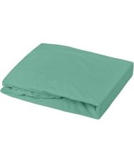 Drap housse + Alese Uni -oeko-Tex - Blanc/Sapin - 60 x 120 cm