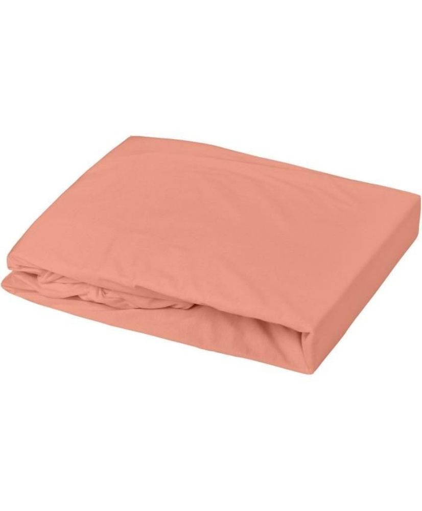Spannbetttuch + Alese Uni -oeko-Tex - Weiß/Terrakotta - 60 x 120 cm Spannbetttuch + Alese Uni -oeko-Tex - Weiß/Terrakotta - 60 x 120 cm