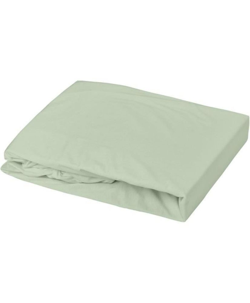 Drap housse + Alese Uni -oeko-Tex - Blanc/Vert de gris - 70 x 140 cm Drap housse + Alese Uni -oeko-Tex - Blanc/Vert de gris - 70 x 140 cm