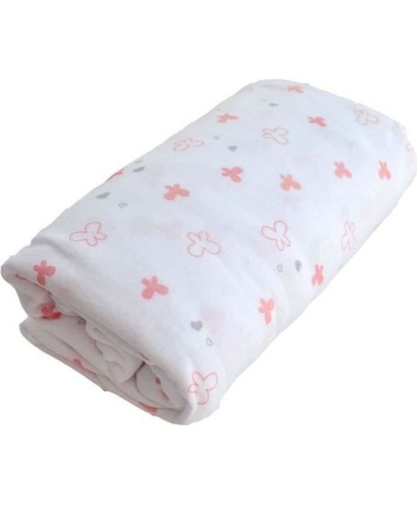 Lapinou printed fitted sheet - Pink - 60 x 120 cm Lapinou printed fitted sheet - Pink - 60 x 120 cm