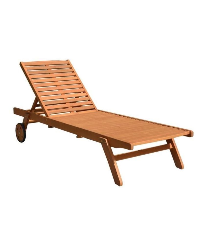 Bain de soleil jardin en eucalyptus - RAUHA - Marron Bain de soleil jardin en eucalyptus - RAUHA - Marron