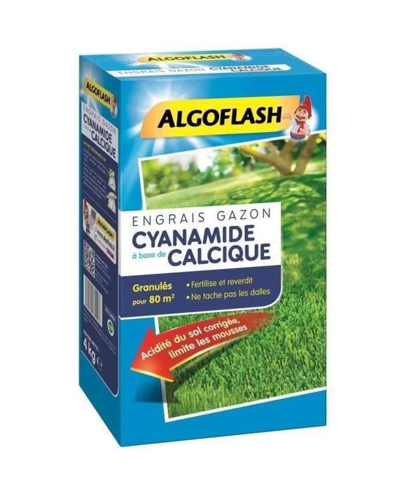 ALGOFLASH Cyanamide Lawn Fertilizer - 4kg ALGOFLASH Cyanamide Lawn Fertilizer - 4kg