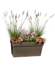 Muret avec roulettes - 79 x 35 x 39 cm - 74 L - Taupe
