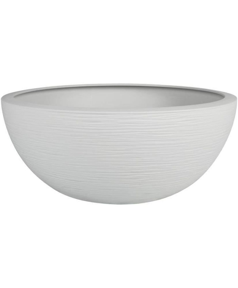 Round Plastic Flower Pot Graphit Up Limed White Ø 40 cm 14.9 L Round Plastic Flower Pot Graphit Up Limed White Ø 40 cm 14.9 L