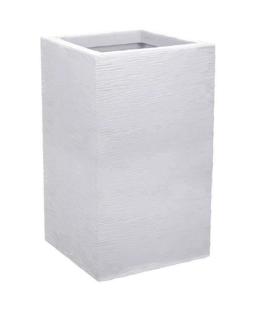 Graphit Up hoher quadratischer Blumenkasten – 36 l – 29,5 x 29,5 cm x 49,5 cm – weiß gekalkt Graphit Up hoher quadratischer Blumenkasten – 36 l – 29,5 x 29,5 cm x 49,5 cm – weiß gekalkt
