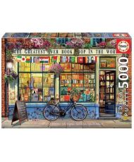 5000 piece puzzle THE BEST BOOKSTORE IN THE WORLD - EDUCA - Scene of life - Multicolor