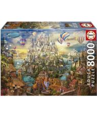 Architecture and monument puzzle - EDUCA - CITY OF REVE - 8000 pieces