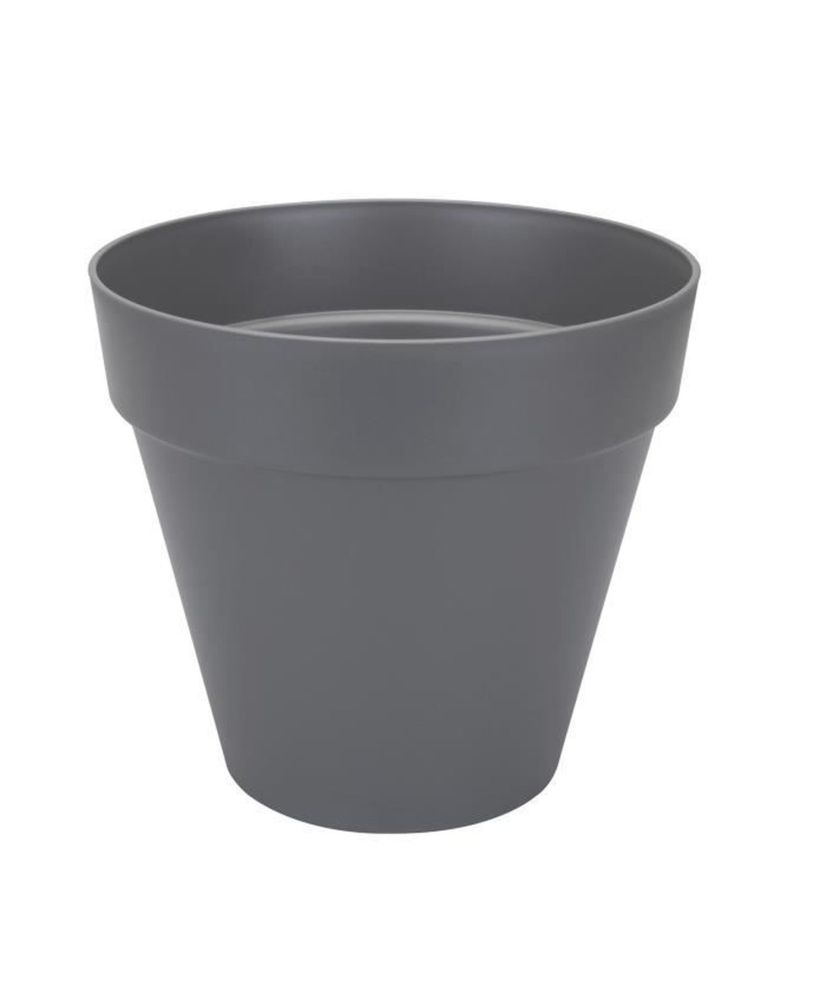 Loft Urban Runder Kunststoff-Blumentopf Anthrazitgrau Ø 50 cm 48 l Loft Urban Runder Kunststoff-Blumentopf Anthrazitgrau Ø 50 cm 48 l