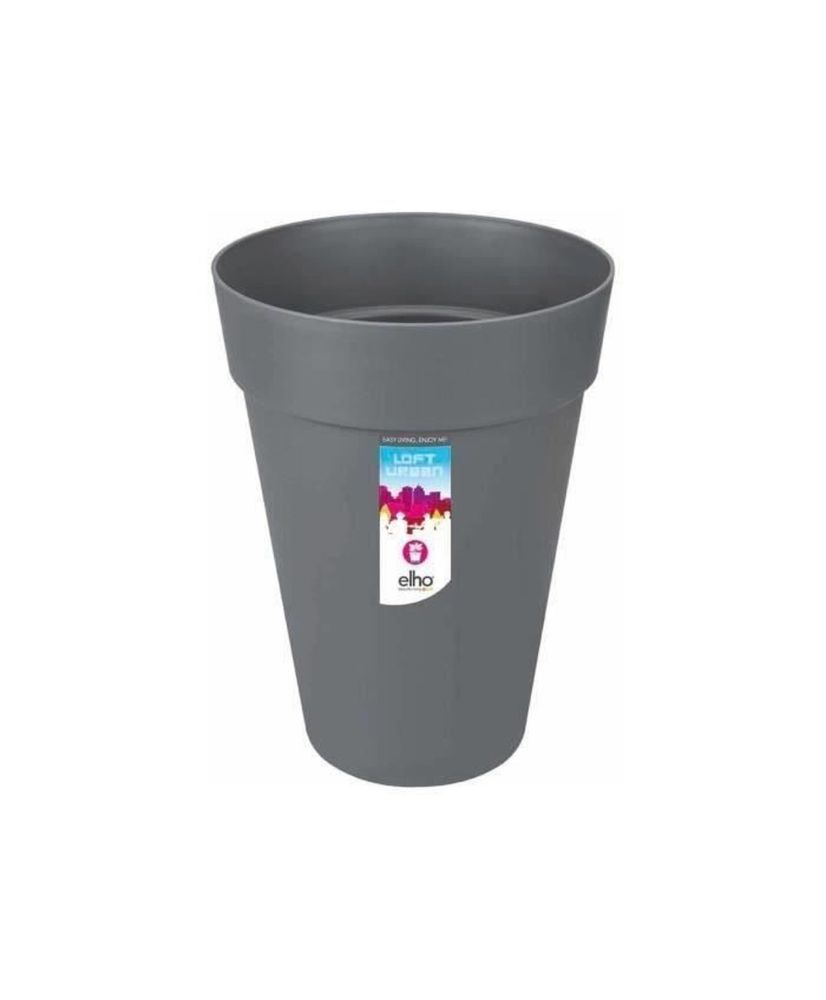 Loft Urban Pot de fleurs rond Haut 42 - Noir Ø 42 x 56 cm