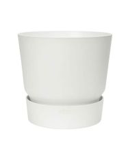 Runder Blumentopf 40 – Außen-Ø 39 x 36,8 cm – Weiß
