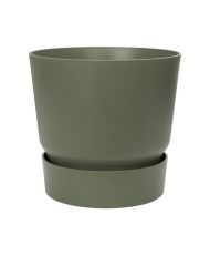 Pot de fleurs rond 25 - Extérieur Ø 24,48 x 23,31 cm - Vert feuille