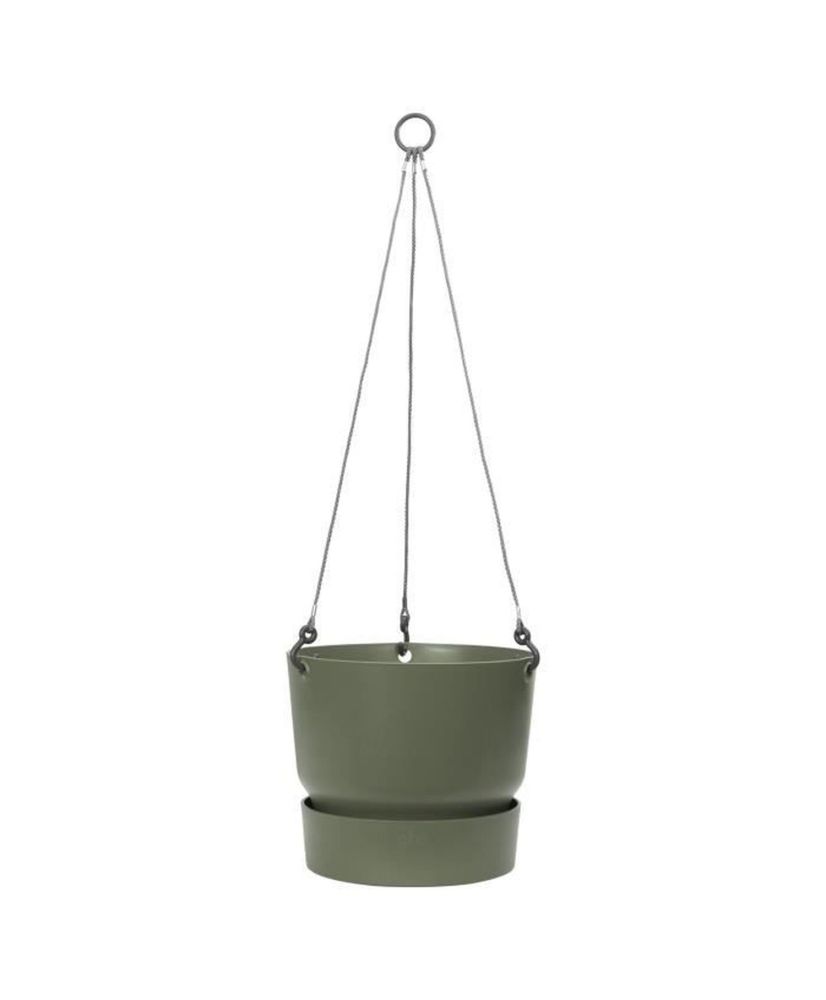 Pot de fleurs à suspendre 24 - Extérieur Ø 23,9 x 20,3 cm - Vert feuille Pot de fleurs à suspendre 24 - Extérieur Ø 23,9 x 20,3 cm - Vert feuille