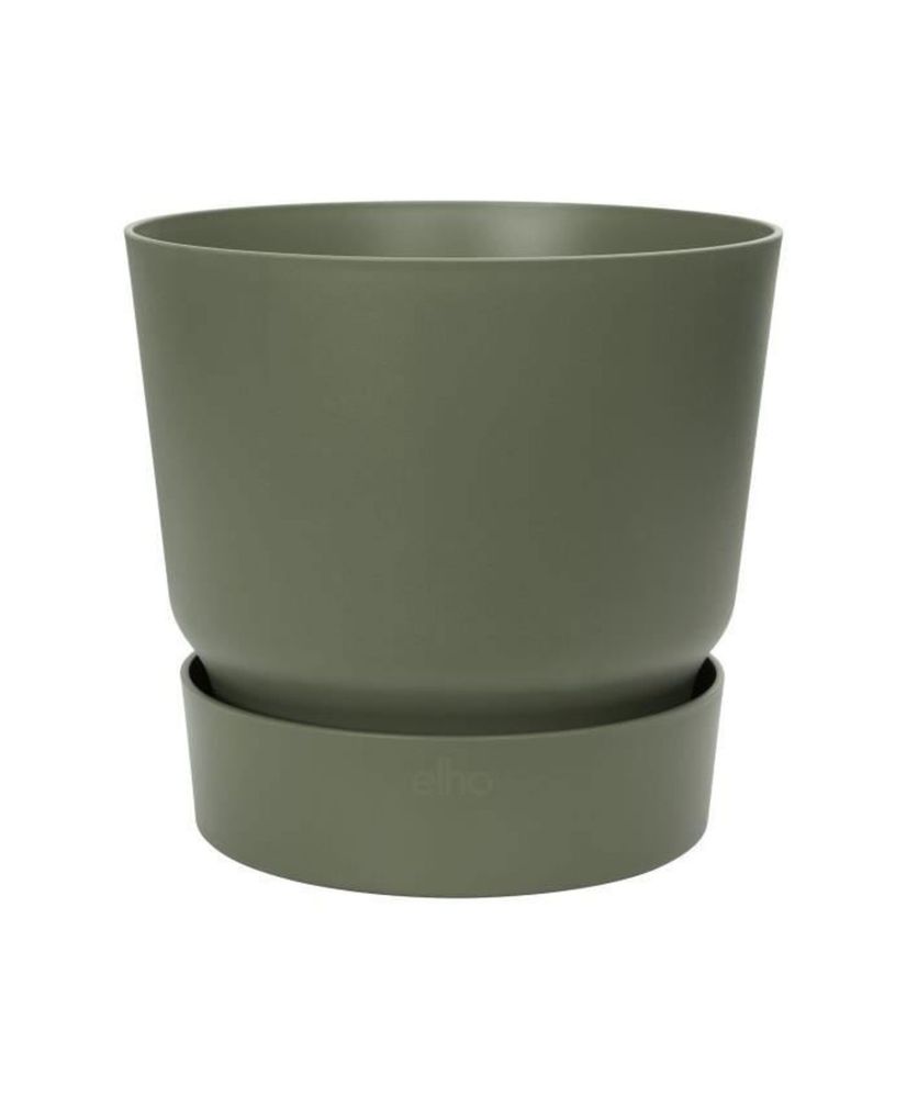 Runder Blumentopf 30 – Außen-Ø 29,5 x 27,8 cm – Blattgrün Runder Blumentopf 30 – Außen-Ø 29,5 x 27,8 cm – Blattgrün