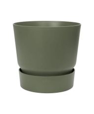 Runder Blumentopf 40 – Außen-Ø 39 x 36,8 cm – Blattgrün