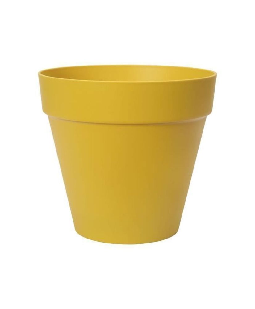 Pot de fleurs rond Loft Urban 25 - Extérieur Ø 24,5 x 22,2 cm - Jaune ocre Pot de fleurs rond Loft Urban 25 - Extérieur Ø 24,5 x 22,2 cm - Jaune ocre