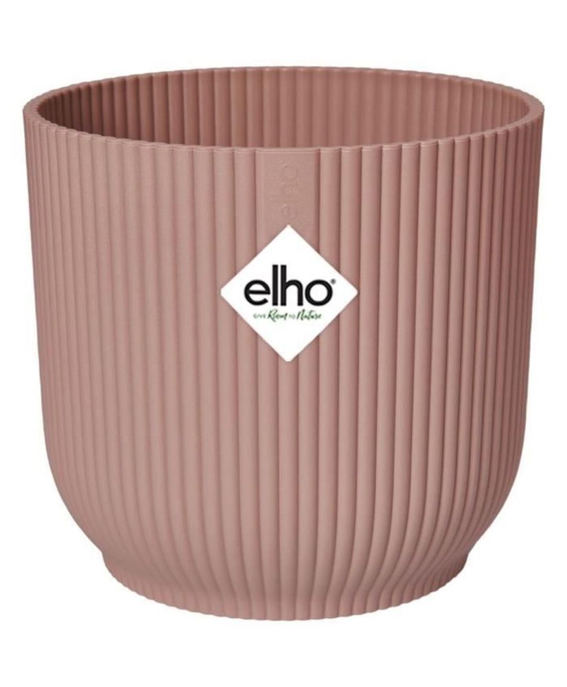 Pot De Fleurs Rond VIBES - Plastique - Ø 22 - Rose poudré