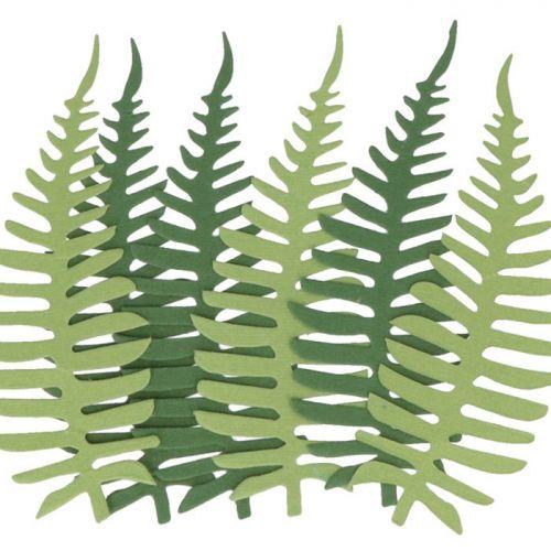 6 feuilles de papier fougères vertes 6 feuilles de papier fougères vertes
