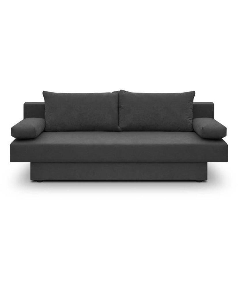 Pyry 3-seater convertible bench - Gray fabric - 187 x 85 cm Pyry 3-seater convertible bench - Gray fabric - 187 x 85 cm