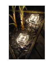 Cube de glace solaire GALIX G4475 - 4 LED - 10 cm