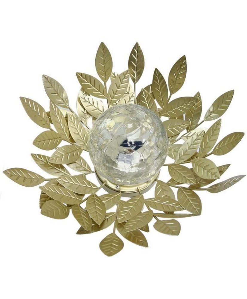 Ninfea solare GALIX G4495 - Metallo, Oro e vetro crepato - 7 Lumen - 26 cm Ninfea solare GALIX G4495 - Metallo, Oro e vetro crepato - 7 Lumen - 26 cm