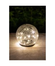 GALIX solar sphere - Broken glass effect Ø 15 cm - 25 white LEDs