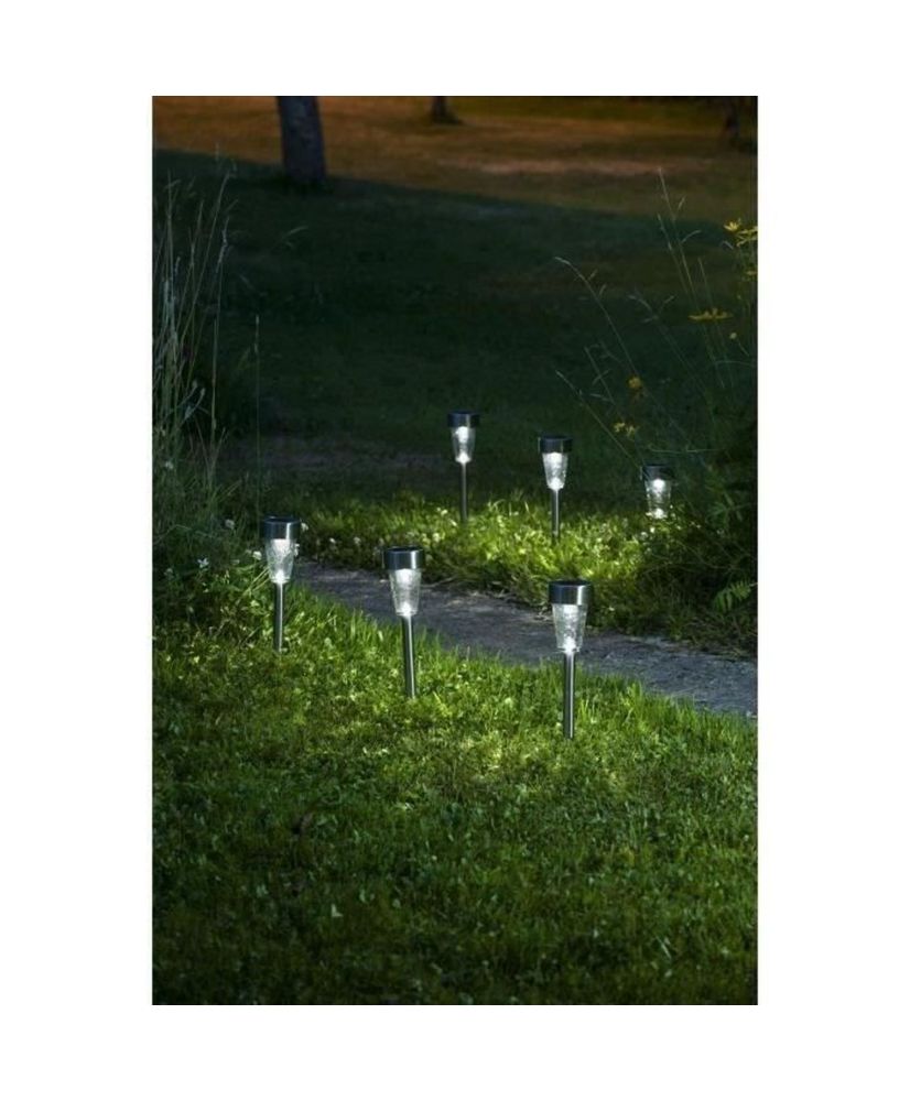 5 lanterne solari GALIX G18 - Acciaio inossidabile - 7 Lumen - Diffusore in vetro 5 lanterne solari GALIX G18 - Acciaio inossidabile - 7 Lumen - Diffusore in vetro