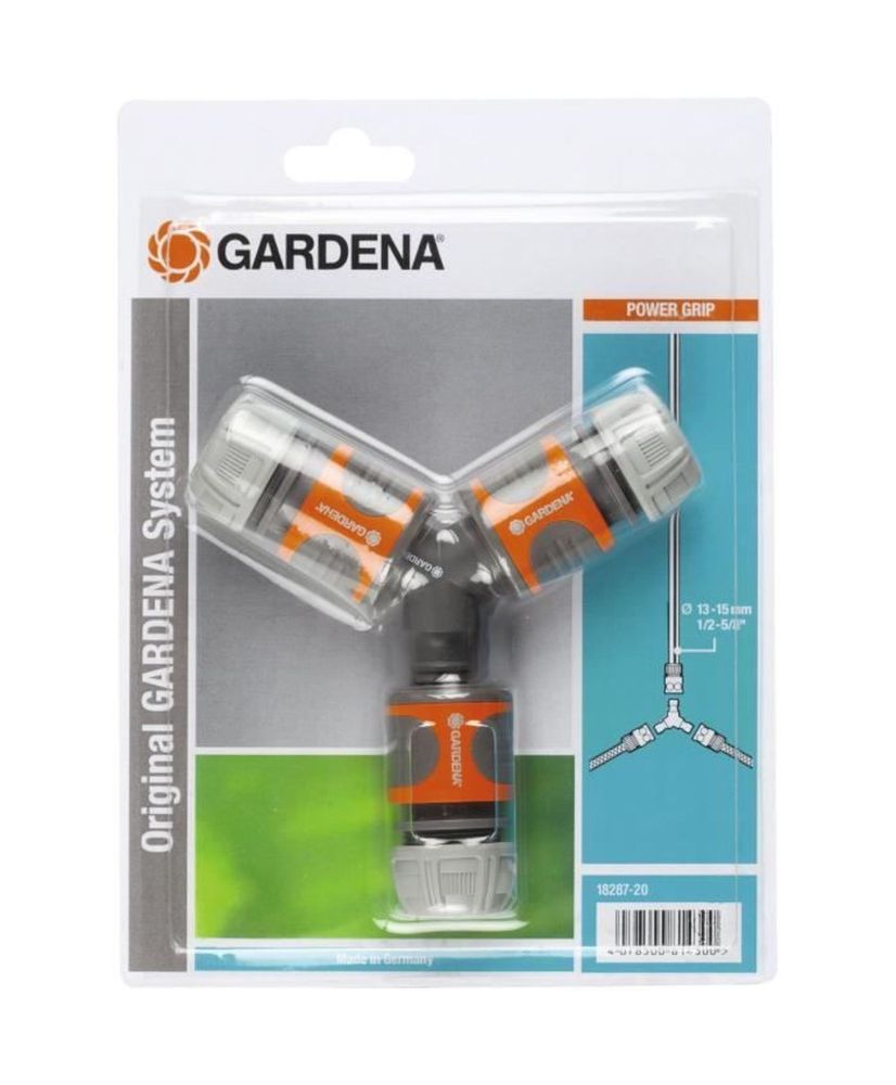 Kit de desvío GARDENA – Triple conexión – Compatibilidad con el sistema original GARDENA – Robusto – 2 años de garantía Kit de desvío GARDENA – Triple conexión – Compatibilidad con el sistema original GARDENA – Robusto – 2 años de garantía
