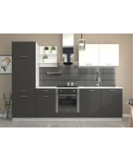 Cuisine complete PREGO- 270 cm - Gris Graphit - Plan de travai210 cm inclus