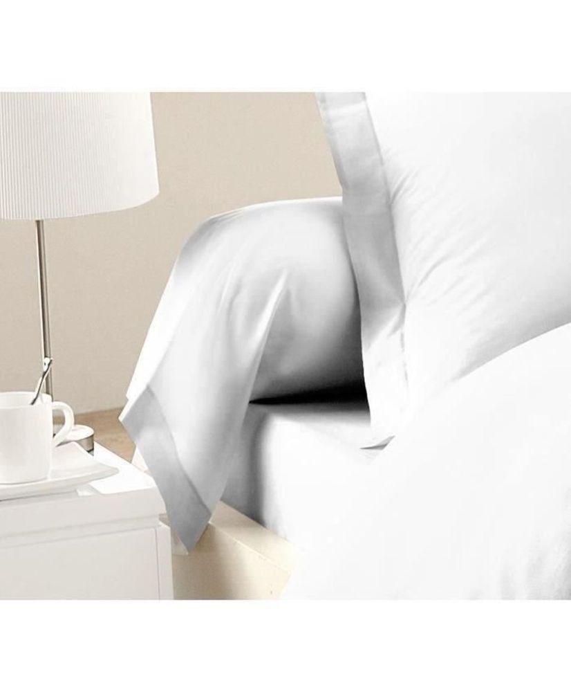 2 Polsterbezüge 100 % Baumwolle 85 x 185 cm – Weiß 2 Polsterbezüge 100 % Baumwolle 85 x 185 cm – Weiß