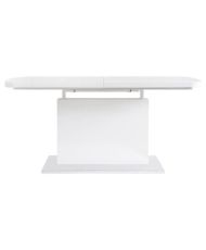 Table à manger rectangulaire extensible GIGANTIC - blanc laqué - 160/200 x 80 x 75 cm
