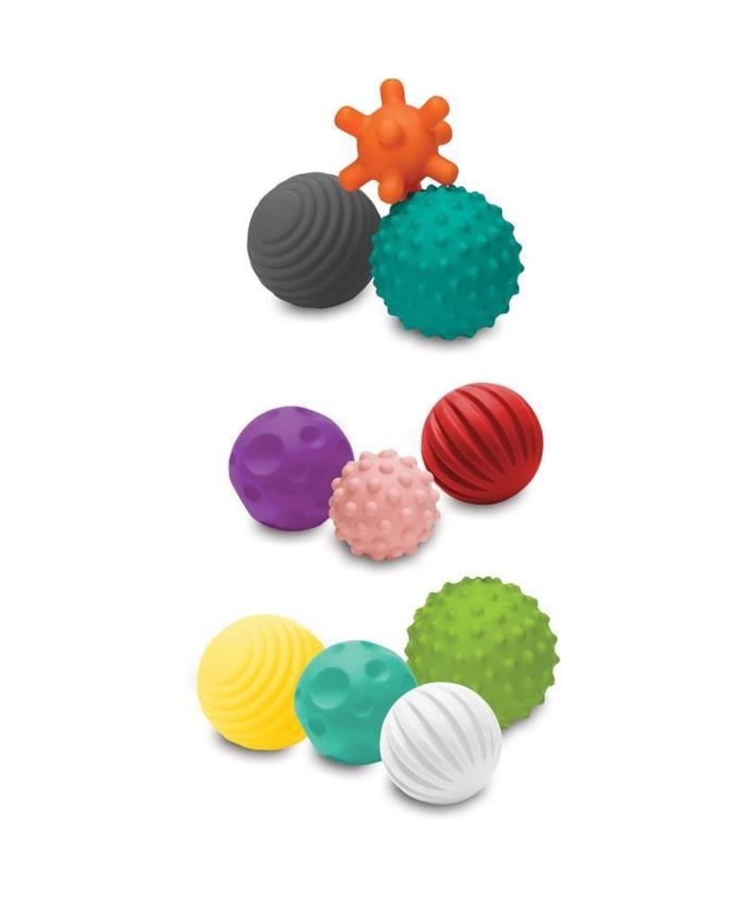 Set of 10 multi-colored sensory balls Set of 10 multi-colored sensory balls