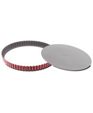 TEFAL Moule à tarte en acier Ø 28 cm - Rouge et gris