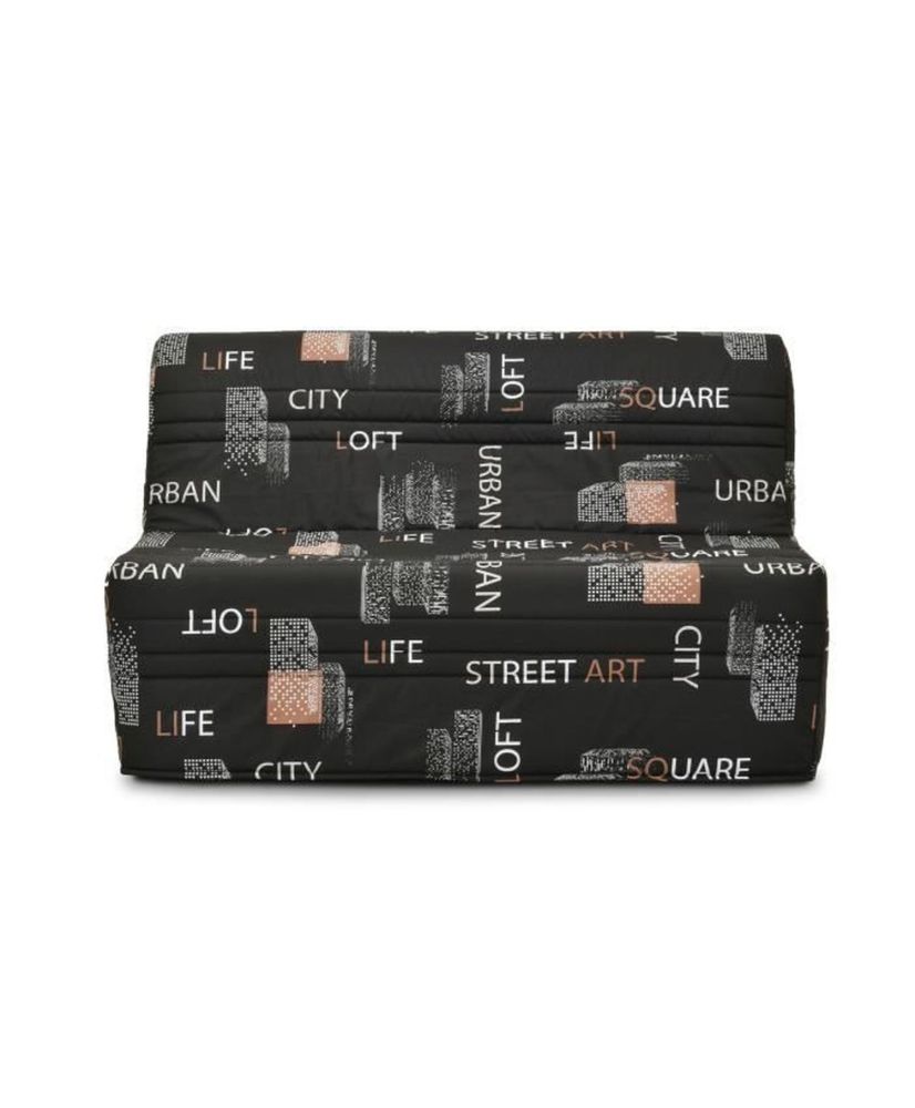 Banquette BZ - Tissu Noir - 143 x 97 x 89 cm - Joe