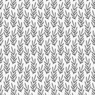 Japanese tracing paper B & W 90 g/ m² - 30 x 30 cm - Leaves