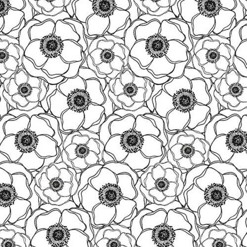 Japanese tracing paper B & W 90 g/ m² - 30 x 30 cm - Poppies Japanese tracing paper B & W 90 g/ m² - 30 x 30 cm - Poppies