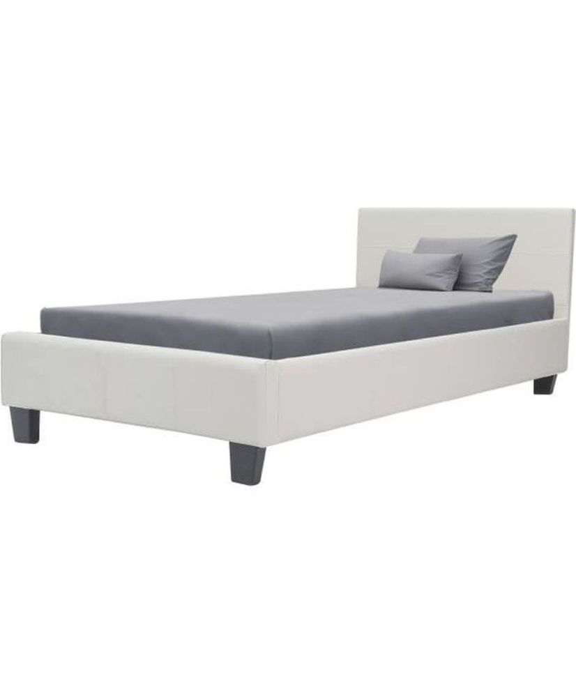 KANSAS Adult or child bed - White imitation - Box spring included - 90 x 190 cm KANSAS Adult or child bed - White imitation - Box spring included - 90 x 190 cm