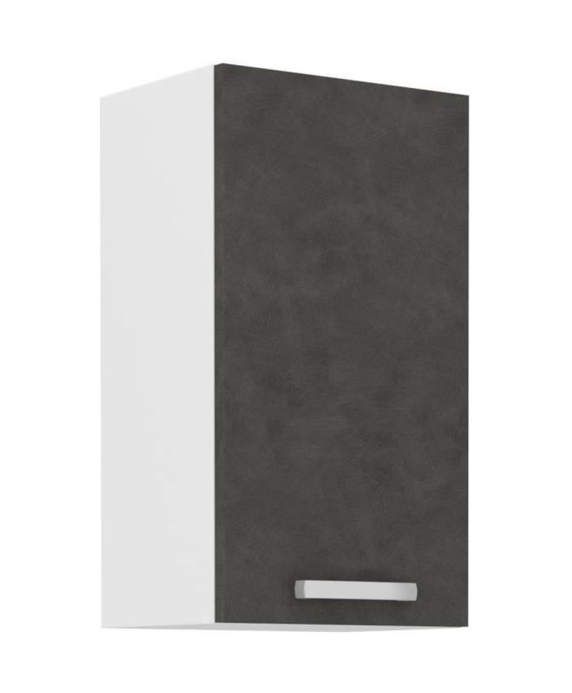 Hochschrank mit 1 Flügeltür - Mattgrau - 40 x 31,6 x 72 cm - LASSEN Hochschrank mit 1 Flügeltür - Mattgrau - 40 x 31,6 x 72 cm - LASSEN