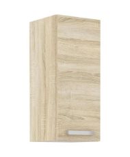 Meuble haut 1 porte battante - chêne sonoma - 30 x 31,6 x 72 cm - LASSEN