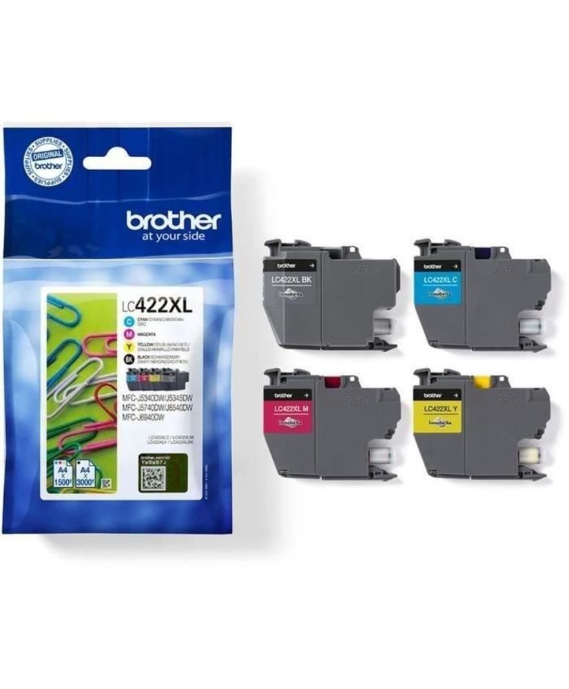 Pack 4 LC422XLVAL cartridges - BROTHER - For Business Smart Pack 4 LC422XLVAL cartridges - BROTHER - For Business Smart