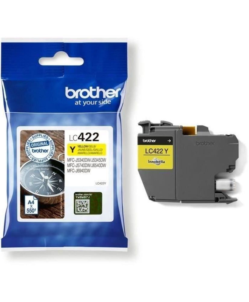 Cartouche LC422Y - BROTHER - Jaune - 550 p - Pour Business Smart Cartouche LC422Y - BROTHER - Jaune - 550 p - Pour Business Smart