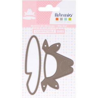 Matrice de découpe grenouille 5,3 x 8,5 cm