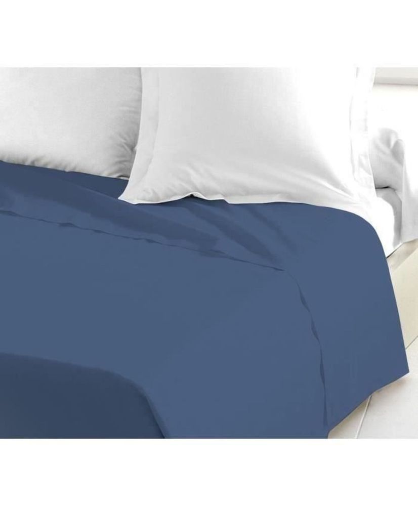 Flat sheet - 180 x 290 cm - Blue Flat sheet - 180 x 290 cm - Blue