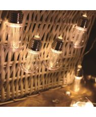 Dixy Solar String Light with 10 LED Filament Bulbs - Water Resistant - 3.8m