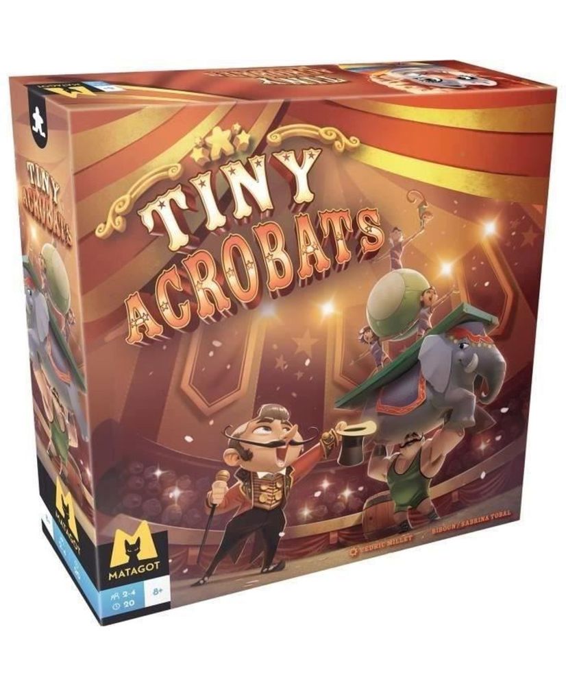 Tiny Acrobats - Asmodee - Crea tu espectáculo y recibe muchos aplausos Tiny Acrobats - Asmodee - Crea tu espectáculo y recibe muchos aplausos