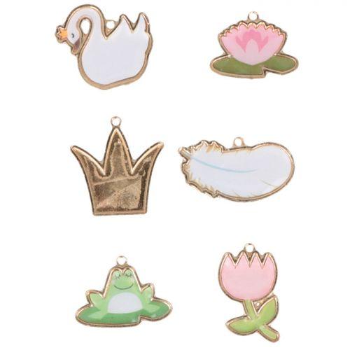 Epoxy & metal charms - Swan Epoxy & metal charms - Swan