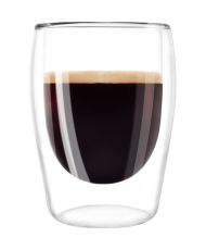 2 bicchieri per caffè espresso 80 ml trasparenti